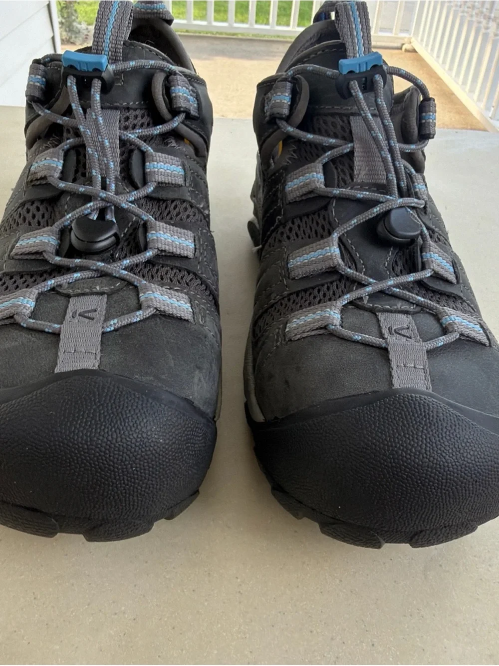 KEEN Shoes Women Size 10 Steel Toe Work Atlanta Cool ESD Gargoyle Gray Blue NEW